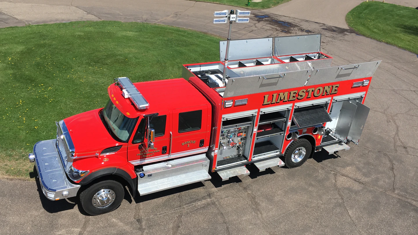 Fire Truck Firefighter Rescue Rig Tool Compartments Design Access ...