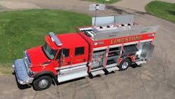 A Darley rescue pumper with multiple storage features and top access compartments was delivered to Limestone, OK.