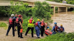 Butler Township, OH, firefighters rescued a boater whose kayak overturned in the Stillwater River in Union Township. Butler Township, OH, firefighters rescued a boater whose kayak overturned in the Stillwater River in Union Township.