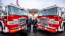 Chief Don Antigiovanni and Stephen Jones both joined the Farmington, CT, Fire Department right from high school in 1969. Chief Don Antigiovanni and Stephen Jones both joined the Farmington, CT, Fire Department right from high school in 1969.