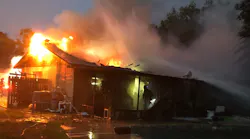 Hillsborough County, FL, firefighters rescued a woman who ran back into her burning home to retrieve her medication.