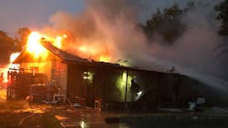 Hillsborough County, FL, firefighters rescued a woman who ran back into her burning home to retrieve her medication. Hillsborough County, FL, firefighters rescued a woman who ran back into her burning home to retrieve her medication.