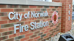 Norwalk Fire Dept Station Sign (oh)