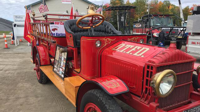 Old Town, ME, Fire Rescue's 1917 Garford apparatus will soon find a home in a replica of a 19th century fire station.