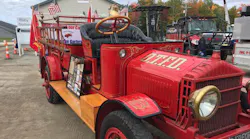 Old Town, ME, Fire Rescue's 1917 Garford apparatus will soon find a home in a replica of a 19th century fire station.
