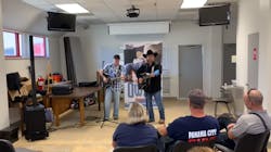 Country singer/songwriter Shane Owens gave a special concert for Panama City firefighters as a thank you for their work during Hurricane Michael in October. Country singer/songwriter Shane Owens gave a special concert for Panama City firefighters as a thank you for their work during Hurricane Michael in October.