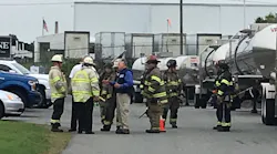 Springfield, MA, firefighters helped contain a 300-gallon flammable chemical spill Thursday.