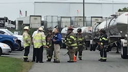 Springfield, MA, firefighters helped contain a 300-gallon flammable chemical spill Thursday.