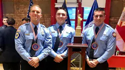 The team of three firefighters/medics from St. Petersburg, FL, Fire Rescue won first place at this year's FDNY Medical Special Operations Conference EMS competition. The team of three firefighters/medics from St. Petersburg, FL, Fire Rescue won first place at this year's FDNY Medical Special Operations Conference EMS competition.