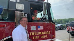 The Tallmadge, OH, Fire Department helped make a dream come true for 14-year-old Ian Alaniz, who suffers from a rare seizure disorder. The teen was made an honorary firefighter and given a ride in a fire apparatus. The Tallmadge, OH, Fire Department helped make a dream come true for 14-year-old Ian Alaniz, who suffers from a rare seizure disorder. The teen was made an honorary firefighter and given a ride in a fire apparatus.