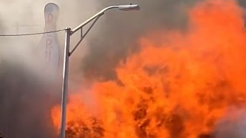 Plumes of heavy smoke and a flashover erupted from an 82-year-old bowling alley in Lansingburgh on Wednesday.