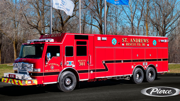 St Andrews Sc Fire Dept Gets Heavy Rescue Built By Pierce Mfg