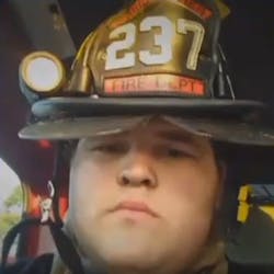 Christopher, IL, firefighter Kody Vanfossan. Christopher, IL, firefighter Kody Vanfossan.