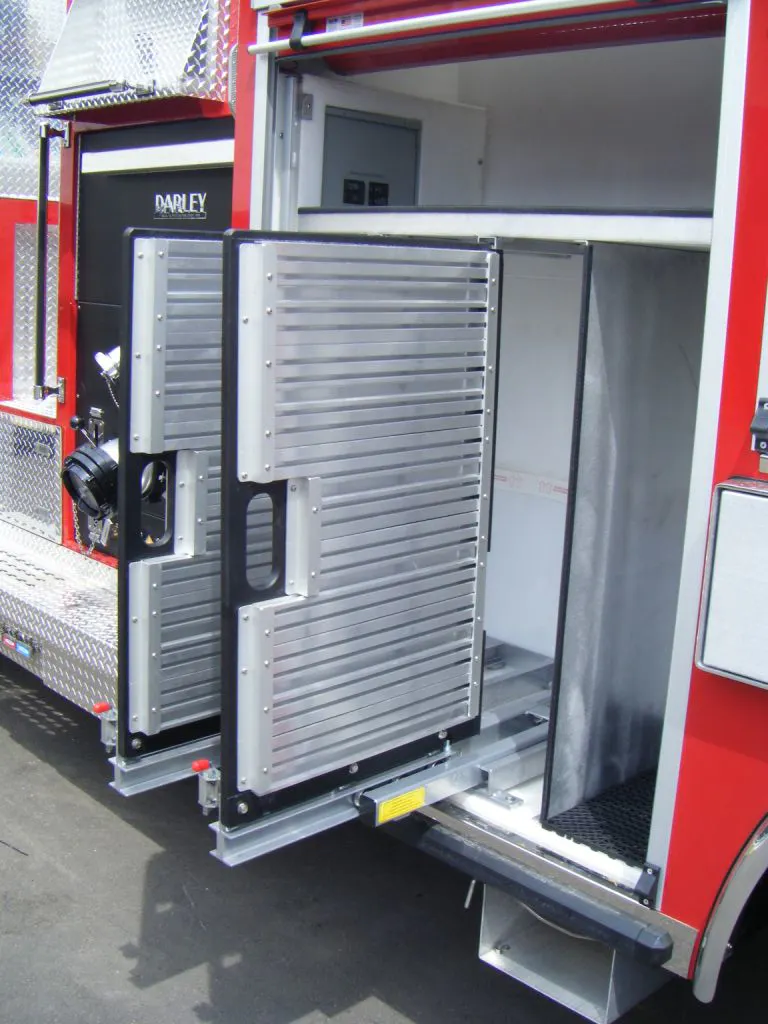 Fire Rescue Rig Layout Fire Truck Firefighter Rescue Rig Tool Compartments Design Access ...