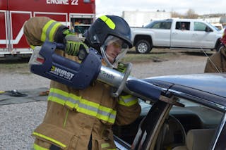 Caribou Firefighter Tests European Style Fire Helmet