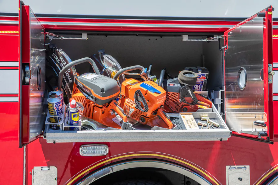Fire Rescue Rig Layout Fire Truck Firefighter Rescue Rig Tool Compartments Design Access ...