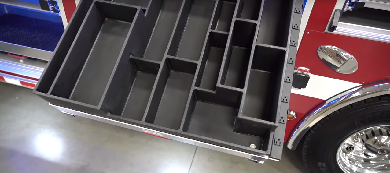 Fire Truck Firefighter Rescue Rig Tool Compartments Design Access ...