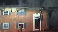 An East Point, GA, firefighter suffered from heat exhaustion and was hospitalized following a house fire early Saturday that also sent a resident to the hospital and left two dogs dead. An East Point, GA, firefighter suffered from heat exhaustion and was hospitalized following a house fire early Saturday that also sent a resident to the hospital and left two dogs dead.