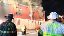 It took firefighters from four departments—Baltimore City, Baltimore County, Anne Arundel County and Howard County—more than 12 hours to extinguish a four-alarm blaze at an abandoned mattress warehouse that broke out Thursday. It took firefighters from four departments—Baltimore City, Baltimore County, Anne Arundel County and Howard County—more than 12 hours to extinguish a four-alarm blaze at an abandoned mattress warehouse that broke out Thursday.