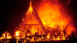 The Camp fire rages through the town of Paradise, CA, in Butte County on Nov.8.