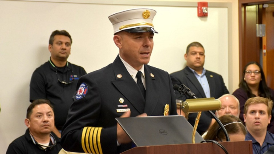 Former Brownsville, TX, Fire Chief Carlos Elizondo.