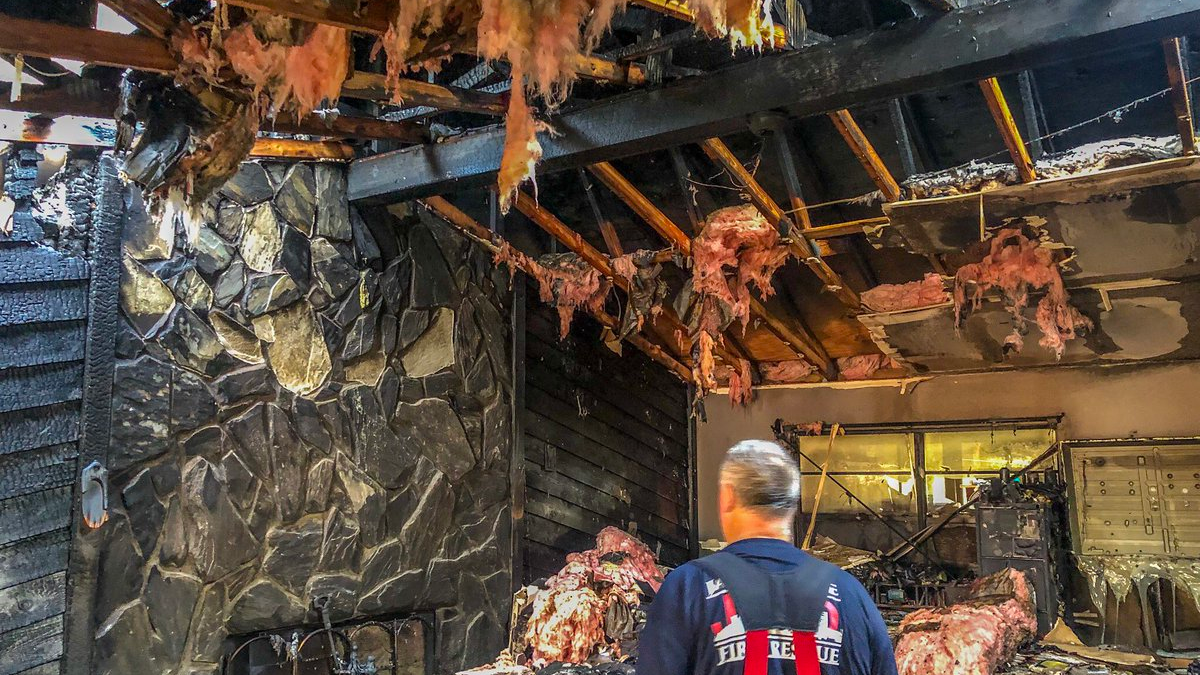 Two people were critically injured in a two-alarm house fire early Monday in Jacksonville, FL. The blaze burned through the roof and gutted the home.