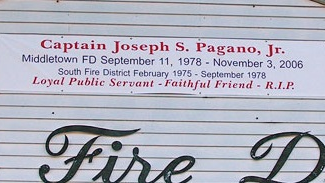 Middletown, CT, Fire Capt. Joe Pagano suffered a fatal heart attack at his desk in 2006.