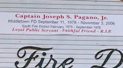 Middletown, CT, Fire Capt. Joe Pagano suffered a fatal heart attack at his desk in 2006.
