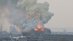 A massive fire at Notre Dame Cathedral in Paris on April 15. A massive fire at Notre Dame Cathedral in Paris on April 15.