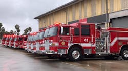 San Diego Fire-Rescue introduced 10 new pieces of apparatus worth more than $7 million Monday.