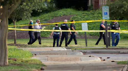Police work the scene where 12 people were killed during a mass shooting at the Virginia Beach city public works building on Friday, May 31, 2019.