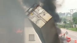 At least two people were killed when a semi-tractor trailer exploded Wednesday on Interstate 41/94 in Racine County, WI. At least two people were killed when a semi-tractor trailer exploded Wednesday on Interstate 41/94 in Racine County, WI.