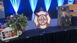 Remembrances line a table during a memorial service on Saturday, June 1, 2019, for Boise firefighter Charlie Ruffing, who took his own life at his station. Remembrances line a table during a memorial service on Saturday, June 1, 2019, for Boise firefighter Charlie Ruffing, who took his own life at his station.