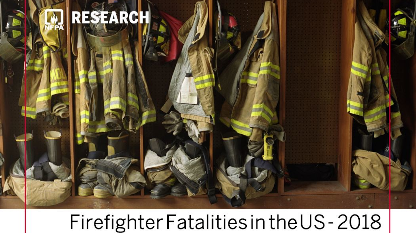 NFPA Releases Annual Report Firefighter Fatalities Deaths Cardiac