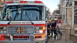 Philadelphia crews remain on scene after an explosion and fire at an oil refinery on Friday, June 21, 2019. Philadelphia crews remain on scene after an explosion and fire at an oil refinery on Friday, June 21, 2019.