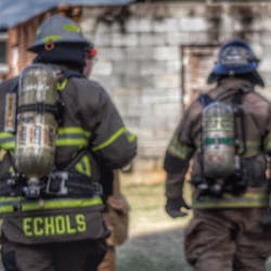 Springville, AL, firefighter Jared Wayne Echols (left).