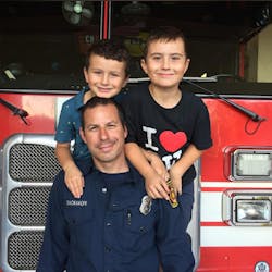 Los Angeles firefighter-paramedic Roger Sackaroff is looking for a matching bone marrow donor for his 7-year-old son, Jesse, who suffers from a life-threatening blood disorder.