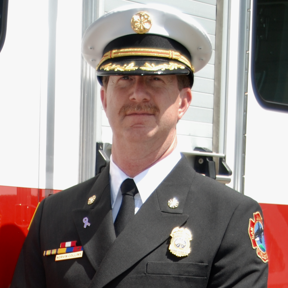 Norvin Collins was selected as the Fire Chief for San Juan Island Fire & Rescue in October 2018.