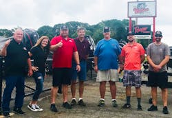 Ed Watkins Marine of Denver, North Carolina is now the service center for Lake Assault Boats vessels in North Carolina. Ed Watkins Marine will provide a wide range of support services for first responders in the region. (Ed Watkins is third from left in this team photo.)