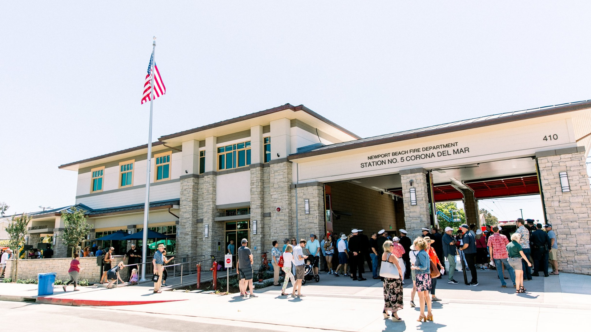 An $8.3 million, combination fire station and library opens in Newport Beach's Corona Del Mar neighborhood over the weekend.
