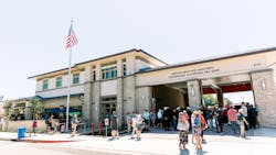 An $8.3 million, combination fire station and library opens in Newport Beach&apos;s Corona Del Mar neighborhood over the weekend.