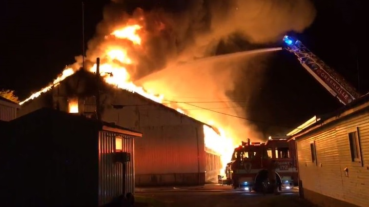 Two men face arson charges stemming from a swine barn fire at the Darke County, OH, Fairgrounds in October 2018.