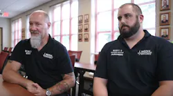 Delavan, WI, EMTs Bob Gillman (left) and Scott DeVault.