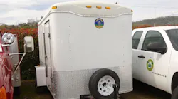 A trailer filled with firefighting gear belonging to the Douglas, OR, Forest Protective Association was stolen while crews battled a wildfire last week.