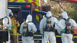A Facebook mail facility in Menlo Park, CA, was evacuated Monday after concerns a suspicious package contained a hazardous substance.