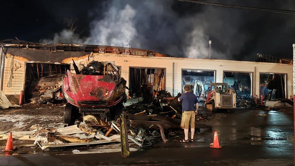 No one suffered serious injuries after a fire broke out Saturday night at Lawrenceville, PA, Fire Department's station.