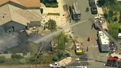Murrieta, CA, crews responded to an explosion that shook houses in the neighborhood Monday afternoon. Murrieta, CA, crews responded to an explosion that shook houses in the neighborhood Monday afternoon.