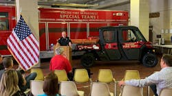The Racine, WI, Fire Department unveils its new utility terrain vehicle. The Racine, WI, Fire Department unveils its new utility terrain vehicle.