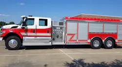 Retreat, TX, Volunteer Fire Department's new tanker/pumper.
