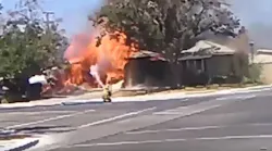From fires to medical emergencies, firefighters responded to dozens of incidents caused by an earthquake Thursday in Ridgecrest, CA.